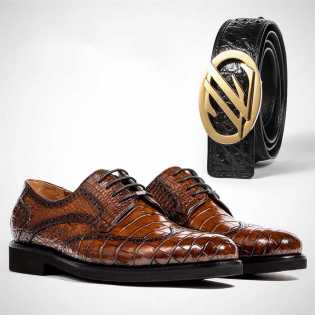 LZ high-end luxury custom crocodile business shoes