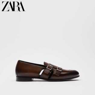 zara luxury men's monk shoes