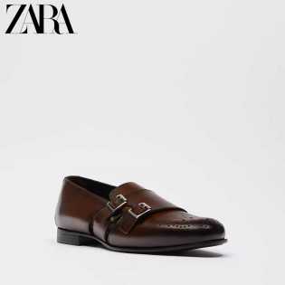 zara luxury men's monk shoes