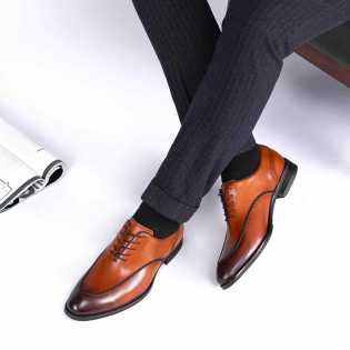 retro british professional business shoes