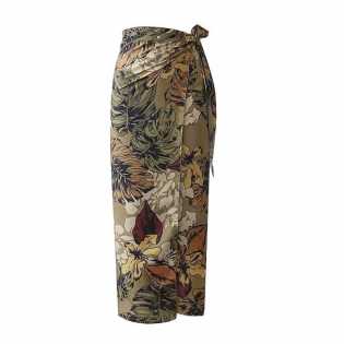 french retro slice wrap skirt