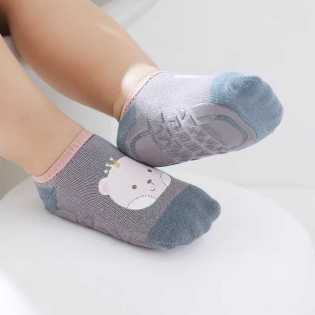 3 pieces toddler soft cotton anti-slip socks