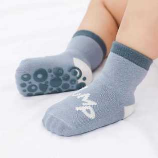 4 pieces kids indoor anti-slip cotton socks