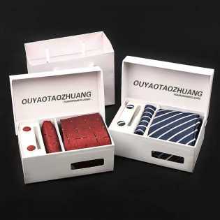 fashion 8cm tie brooch set