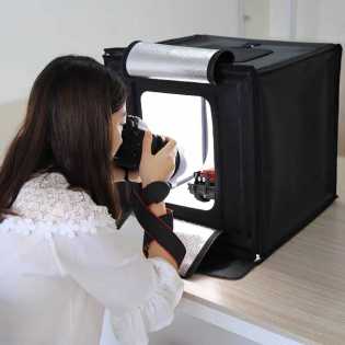puluz 40cm folding studio LED professional photography light box