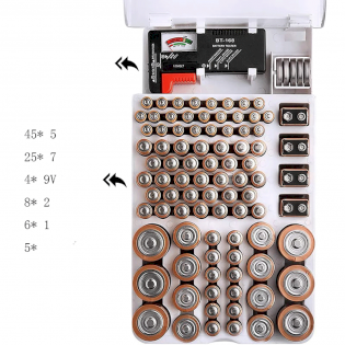battery storage box plus universal multifunctional power tester