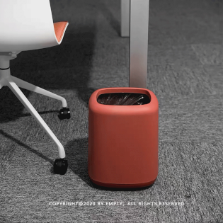 double layer portable 12L bedroom trash bin