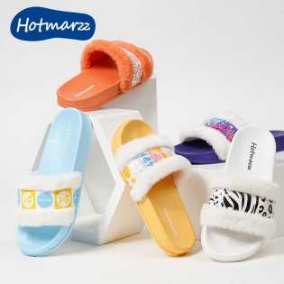 hotmarzz plush top autumn and summer slippers