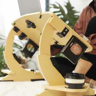 multifunctional laptop computer adjustable wooden stand