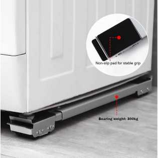 universal movable washing machine refrigerator base frame