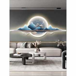 luxury led light emitting landscape painting