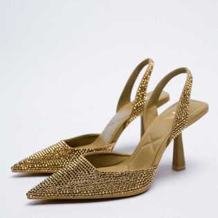 ZA2021 autumn and winter new women's sexy French bright decorative pointed shoes ZA2021 autumn and winter new women's sexy French bright decorative pointed shoes