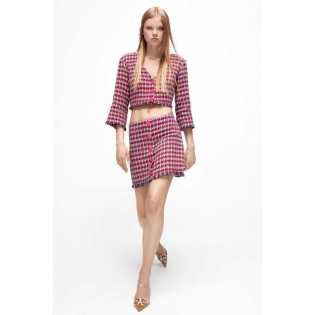 ZA2023 autumn new women's transparent pointed rhinester shoes