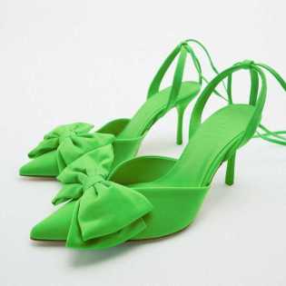 ZA2022 summer women's high heel Mueller pointed shoes