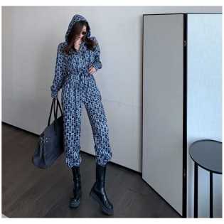 2025 new European station Spring and Autumn jumpsuits