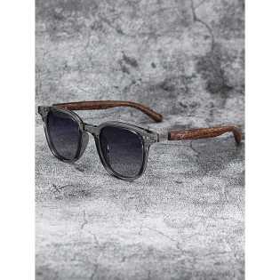 2025 New sunglasses for men and women trend vintage wood grain VINTAGE polarized myopia sunglasses w