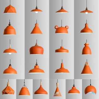 orange Nordic industrial wind creative simple bar restaurant hot pot shop commercial single chandeli orange Nordic industrial wind creative simple bar restaurant hot pot shop commercial single chandeli