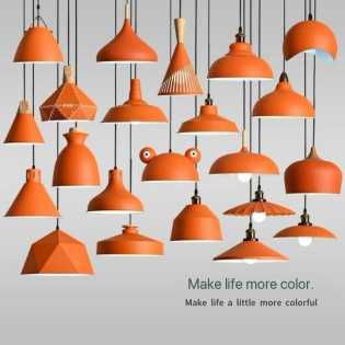 orange Nordic industrial wind creative simple bar restaurant hot pot shop commercial single chandeli orange Nordic industrial wind creative simple bar restaurant hot pot shop commercial single chandeli