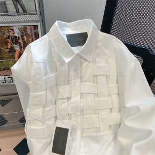 High-grade design long-sleeved shirts for men and women spring and autumn American niche vintage wov High-grade design long-sleeved shirts for men and women spring and autumn American niche vintage wov