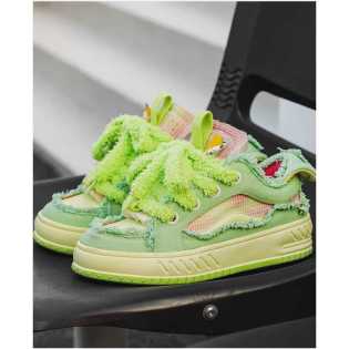 Board shoes men casual fashion brand canvas fashion shoes bread avocado green niche design