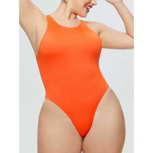 onesie women's large size sleeveless round neck triangle bodysuit