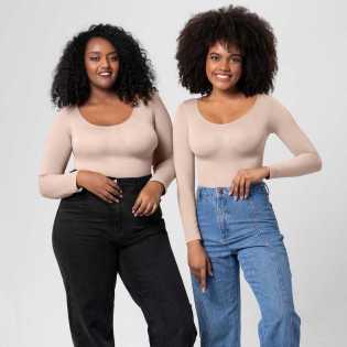 Women's corset bodysuit Long sleeve body shaper seamless bodysuit