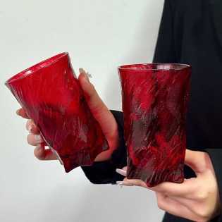 Vintage red luxury red ice cup set