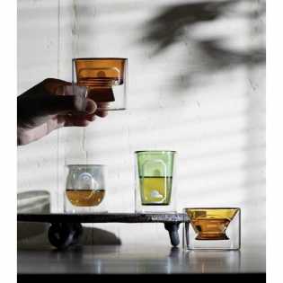 teastone ancient logic Mid-Autumn glass tea set cup gift box