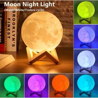LED Moon Light Galaxy Light Moon Night Light  Decoration Indoor lighting