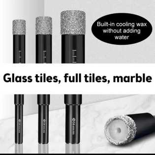 6 pcs 6-16mm Hexagonal Shank Brazed Dry Ceramic Tile Drill bit set