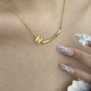 light luxury high-end exquisite clavicle chain titanium steel necklace