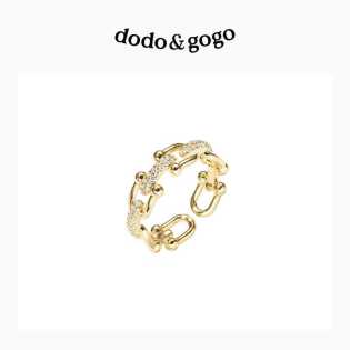 BUCKLE OPENING WOMEN'S LIGHT LUXURY NIche DESIGN CLASSIC VERSATILE HIGH-END RING