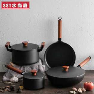 all-round combination 4-piece household non-stick pot