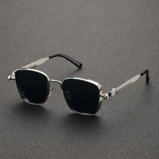 2025 new vintage sunglasses men's high-end steampunk metal sunglasses men's anti-UV glass