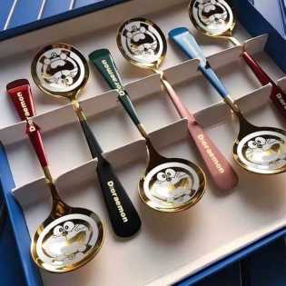 Stainless steel jingle cat star spoon