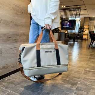 VEW European and American style large-capacity waterproof men's sports fitness travel bag