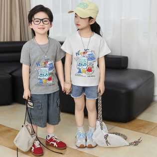 Summer cotton boys' T-shirt