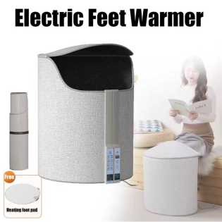 Fold able electric feet warmer