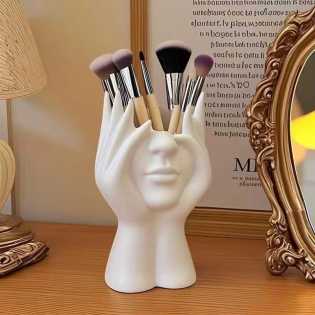 Nordic creative office supplies, multi-functional desktop storage, pen holder, makeup brush holder