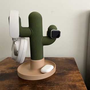 Cactus headphone stand