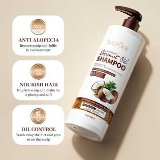 3pcs 500ml SADOER Coconut Moisturizing Shampoo