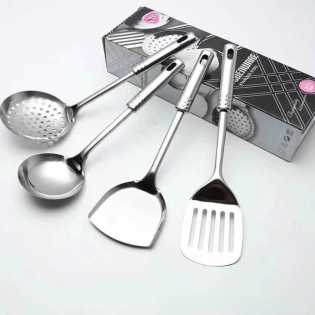 Stainless steel thickened spatula set