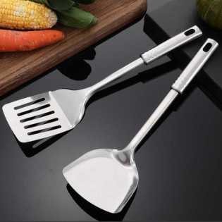 Stainless steel thickened spatula set