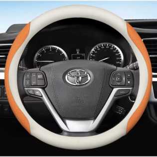 Leather Car Steering Wheel Cover For Toyota Corolla RAV4 CHR C-HR Auris Yaris 2020 -2024