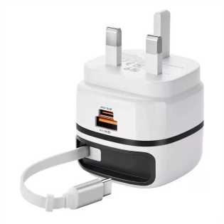 pd65W telescopic cable typec charger