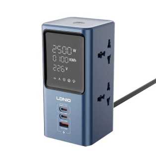LDNIO multi-function fast charging PD45W universal standard 2m long power socket