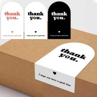 50pcs thank you gift stickers