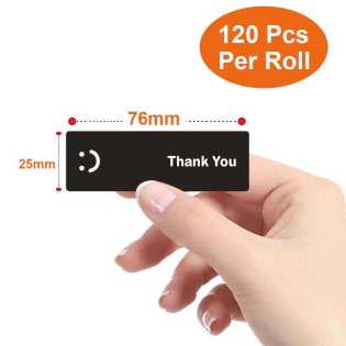 120 stickers/roll personality smiley face thank you