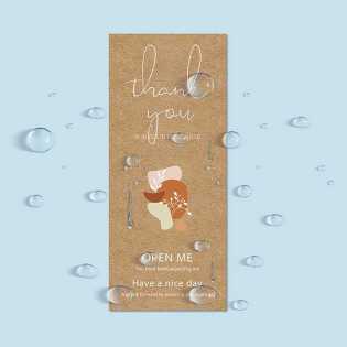 50 sheets/pack of rectangular stickers gift box sealed stickers thank you for sealing stickers coate