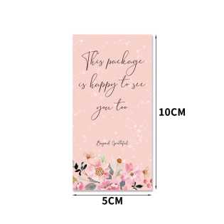 50 stickers/pack flower series rectangular sticker